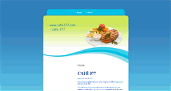 Desktop Screenshot of cafe377.com