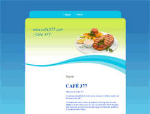 Tablet Screenshot of cafe377.com